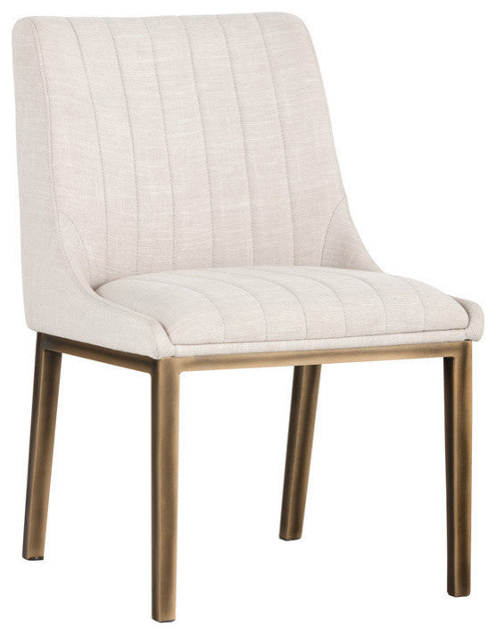 Halden Dining Chair, Beige Linen, Set of 2