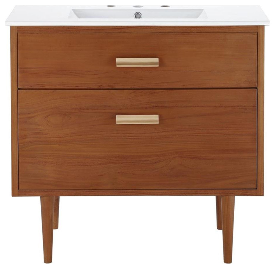 Cassia 36" Bathroom Vanity Natural White
