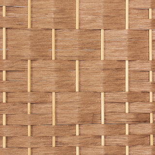 4 ft. Short Diamond Weave Fiber Room Divider Natural 8 Panel