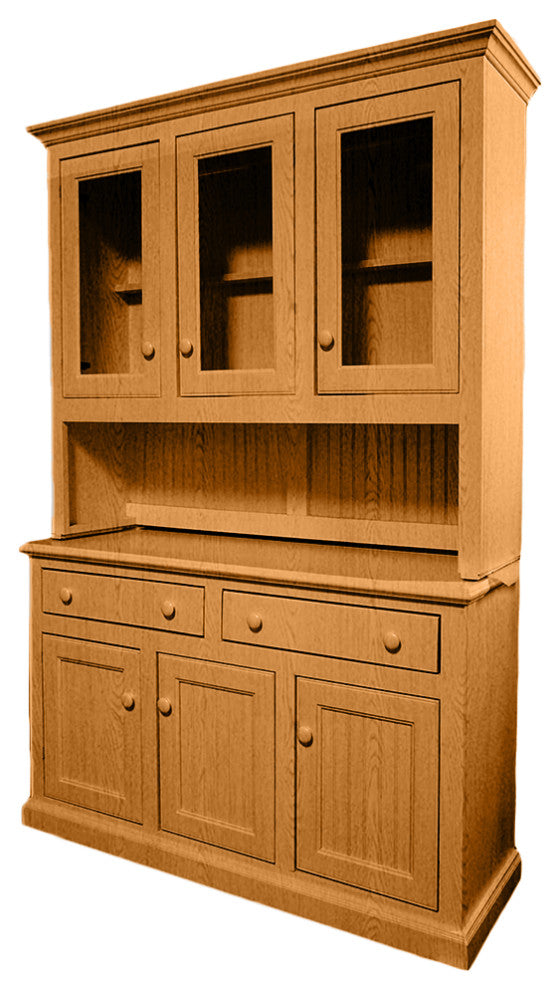 Eagle Furniture, 54" Classic Oak Dining Buffet and Hutch, Sage Oak