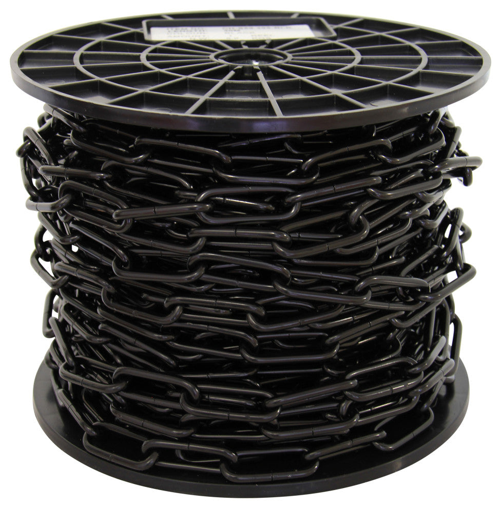RCH Hardware Steel Standard Link Chandelier Chain, 65 Reel, Black, U40