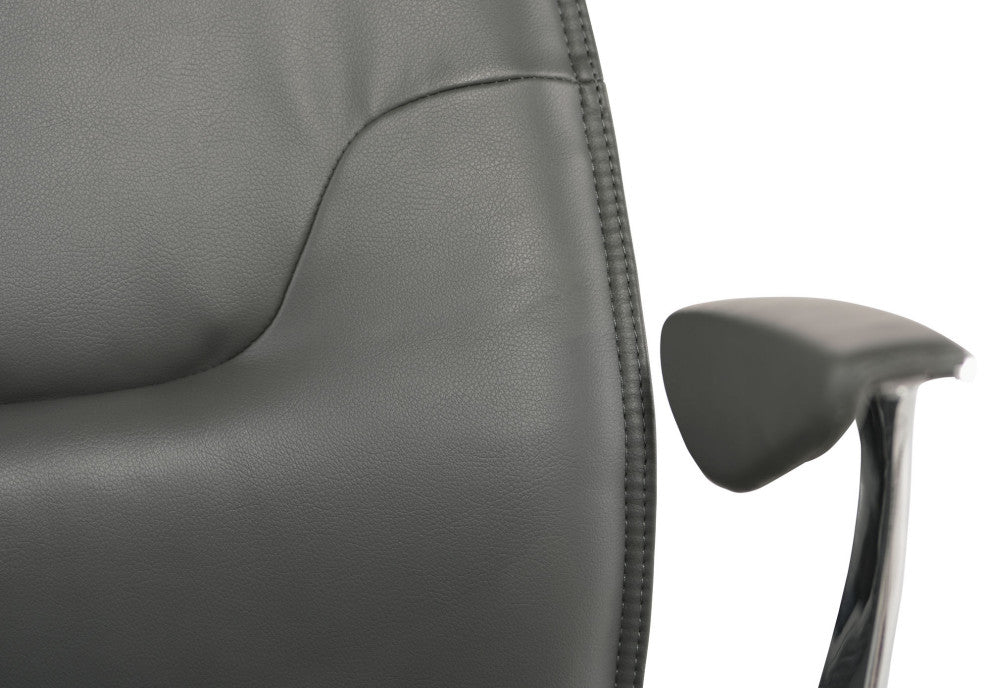 Klause Grey Naugahyde Office Chair