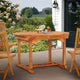 Teak Wood Orleans Round Outdoor Patio Extension Dining Table