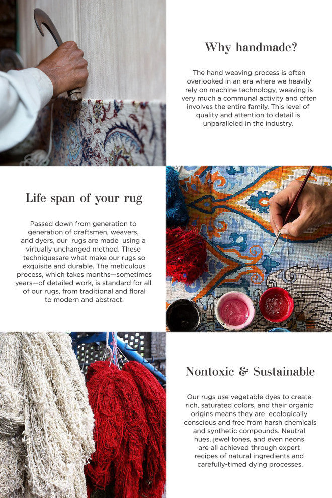 Samantha, Handmade Area Rug 8' 0" x 10' 0"