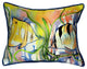 Pair of Betsy Drake Angel Fish Large Pillows 15 Inch x 22 Inch