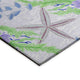 Indoor/Outdoor Seabreeze SZ1 Lavender Machine Washable 1'8" x 2'6" Rug