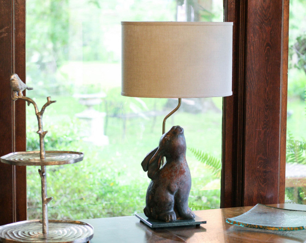 14" Dark Wheat Throwback Oval Linen Lampshade