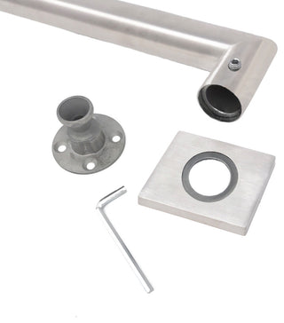 Stainless Steel Mitered Grab Bar, 48", Satin Stainless