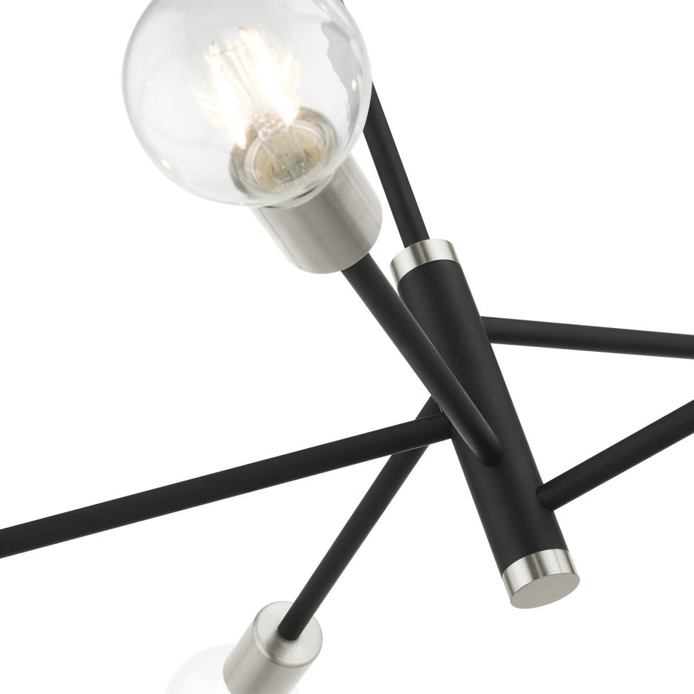 Black Modern, Urban, Scandinavian, Chandelier