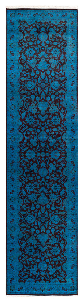 Fine Vibrance, One-of-a-Kind Hand-Knotted Runner Rug Beige, 2' 7" x 10' 3"