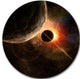Planet With Rings, Contemporary Round Wall Art, 23"