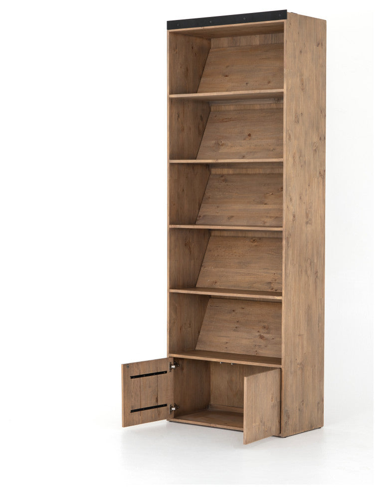 Bane Bookshelf-Smoked Pine