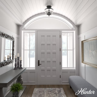 Belltown Natural Iron 3 Light Flush Mount Ceiling Light Fixture