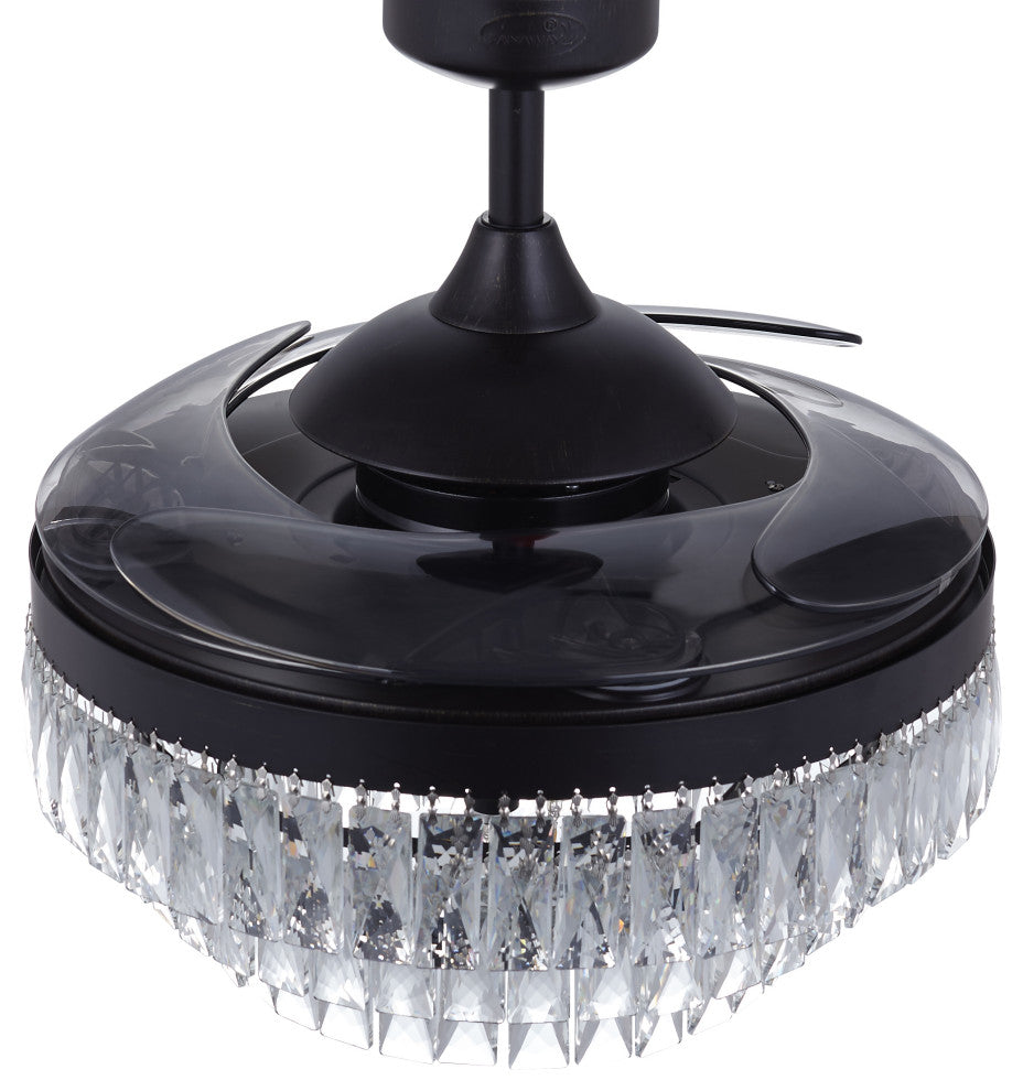 Fanaway Veil 48" Ceiling Fan, Antique Black