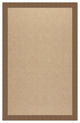 Zoe-Cane Wicker Machine Tufted Rectangle Rug, Cafe, 8''x10''