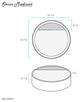 Beau 16.5" Round Vessel Bathroom Sink, Glossy White