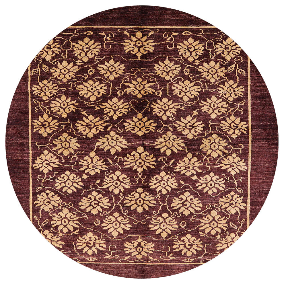 Ahgly Company Indoor Round Mid-Century Modern Area Rugs, 4' Round