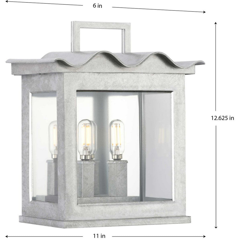 POINT DUMEÂ® Seamoor Galvanized Finish Outdoor Wall Lantern