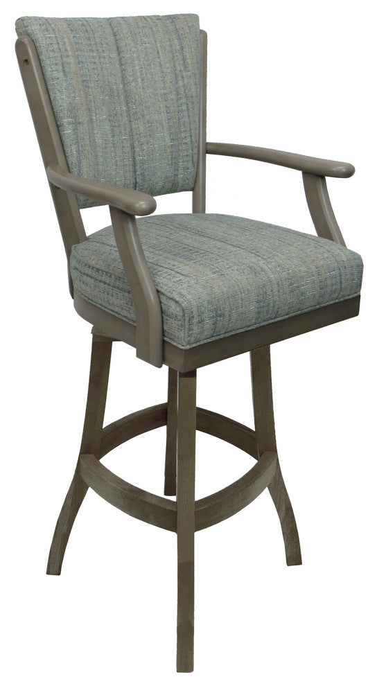 Classic Counter Bar Stools 26" 30" Extra Tall 34", Watusi Aquatint on New Grey, 30"