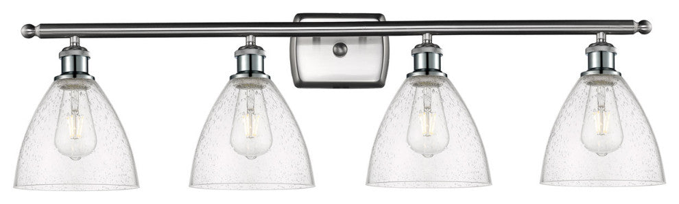 Innovations 516-4W-SN-GBD-754 4 Light Bath Vanity Light, Brushed Satin Nickel