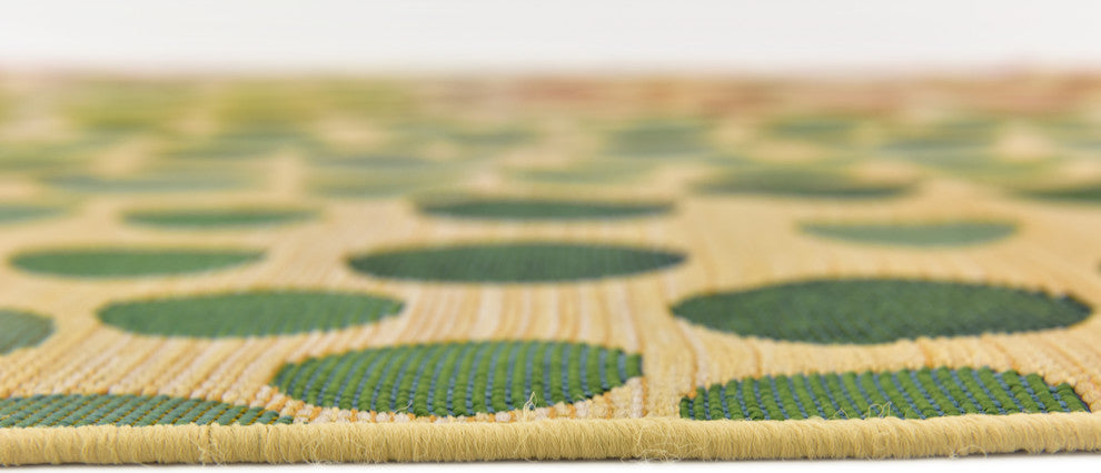 Unique Loom Beige Spark Outdoor 5' 3 x 8' 0 Area Rug
