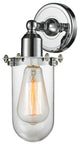Centri 1-Light Sconce, Polished Chrome, Clear