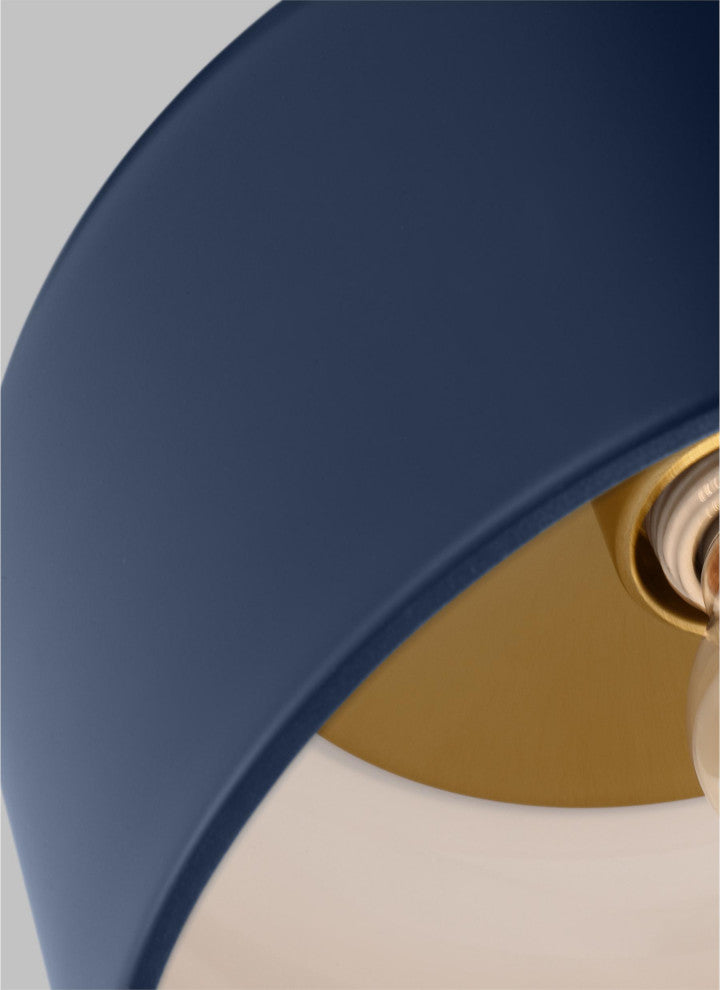 Malone Small Ceiling Flush Mount, Navy