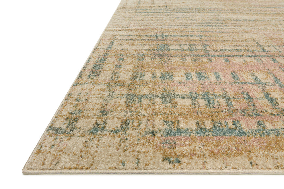 Loloi II Bowery BOW-07 Beige, Multi Sample Swatch