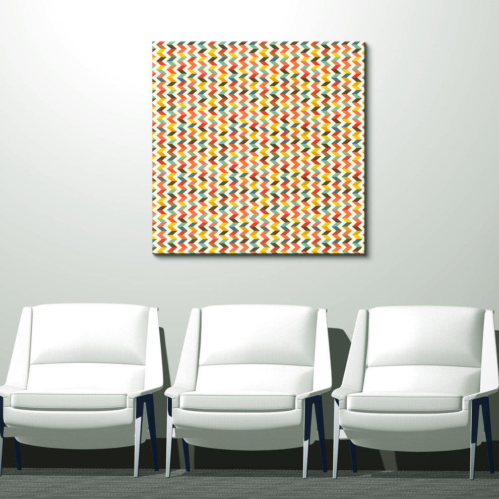Geometric Study IV Canvas Wall Art, Single Panel