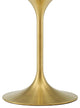 Lippa 36" Square Wood Dining Table, Gold Natural
