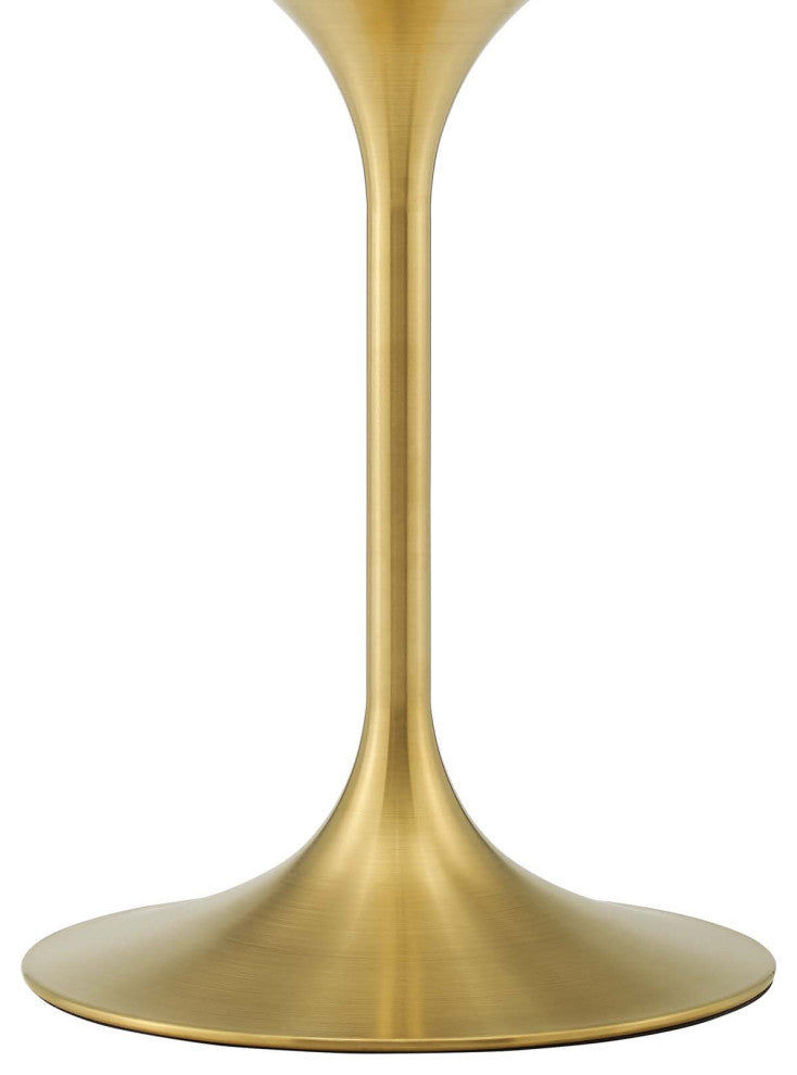 Lippa 36" Square Wood Dining Table, Gold Natural