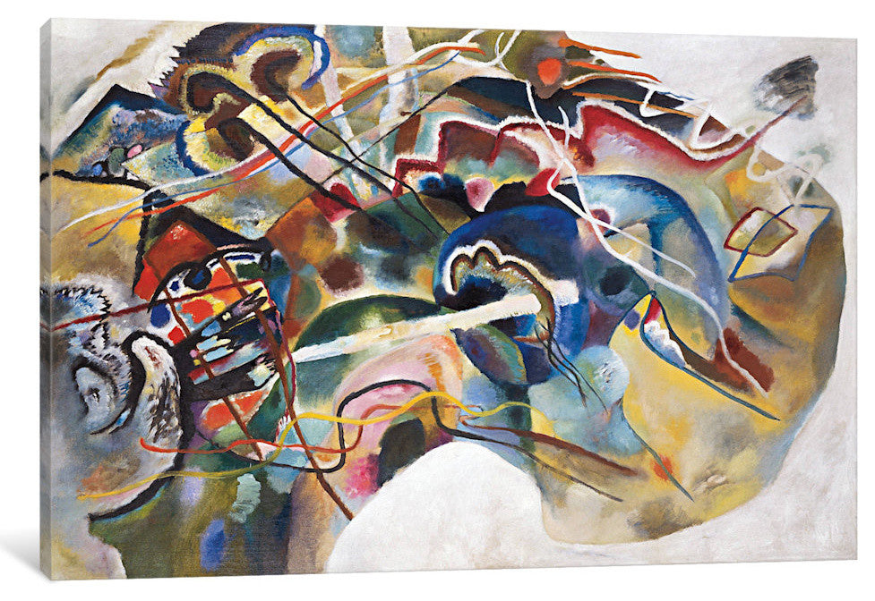 "Painting With White Border" Wrapped Canvas Print, 18x12x1.5