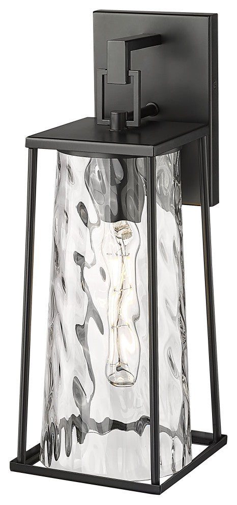 Dutton 1 Light 16" Tall Powder Coated Black Outdoor