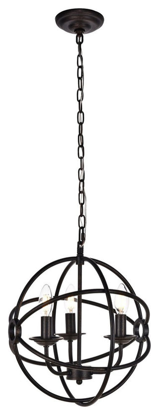 Living District LD4006D14DB Orchid 3-Light Pendant