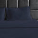 Bluff City Bedding, 1800 Thread Count 4-Piece Set, Navy Blue, Queen