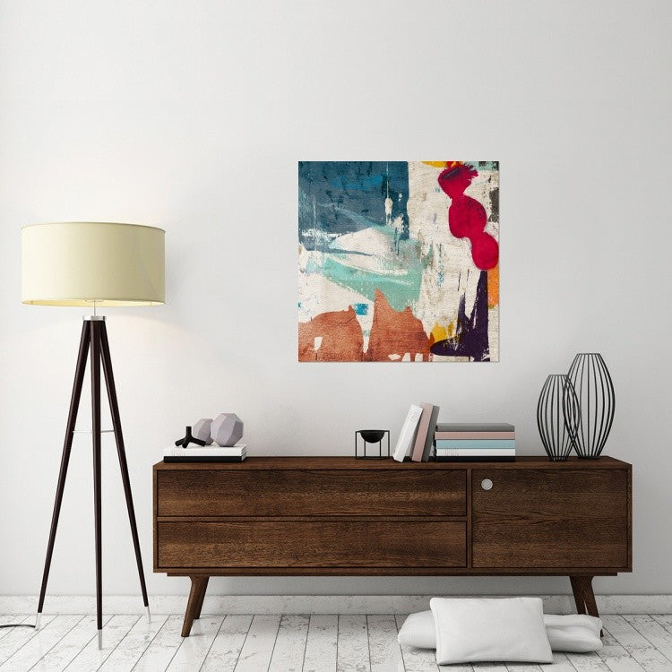 "Colors Royale I" Stretched Canvas Giclee by Anne Munson, 36x36"