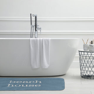 34" x 21" Beach House  Bathmat, Dusty Smoke