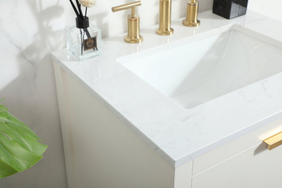 Louie 24" Single Bathroom Vanity, White