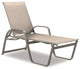 Aruba II 4-Position High Bed Chaise, Textured Warm Gray, Natural