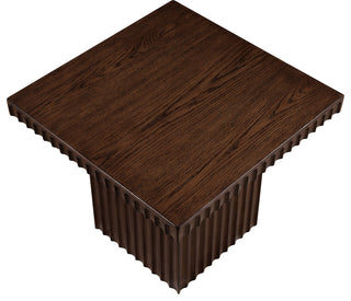 Spencer Oak Veneer Coffee Table, Brown, 18" H, 1 Piece