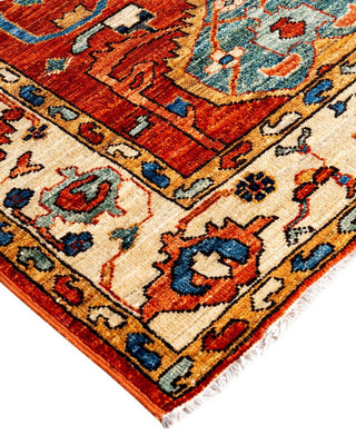 Serapi One-of-a-Kind Hand-Knotted Runner Rug Orange, 2' 8" x 8' 2"