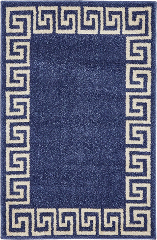 Unique Loom Navy Blue Athens Modern 2' 2 x 3' 0 Area Rug
