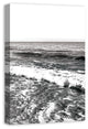 Black and White Ocean Waves 20x30 Canvas Wall Art