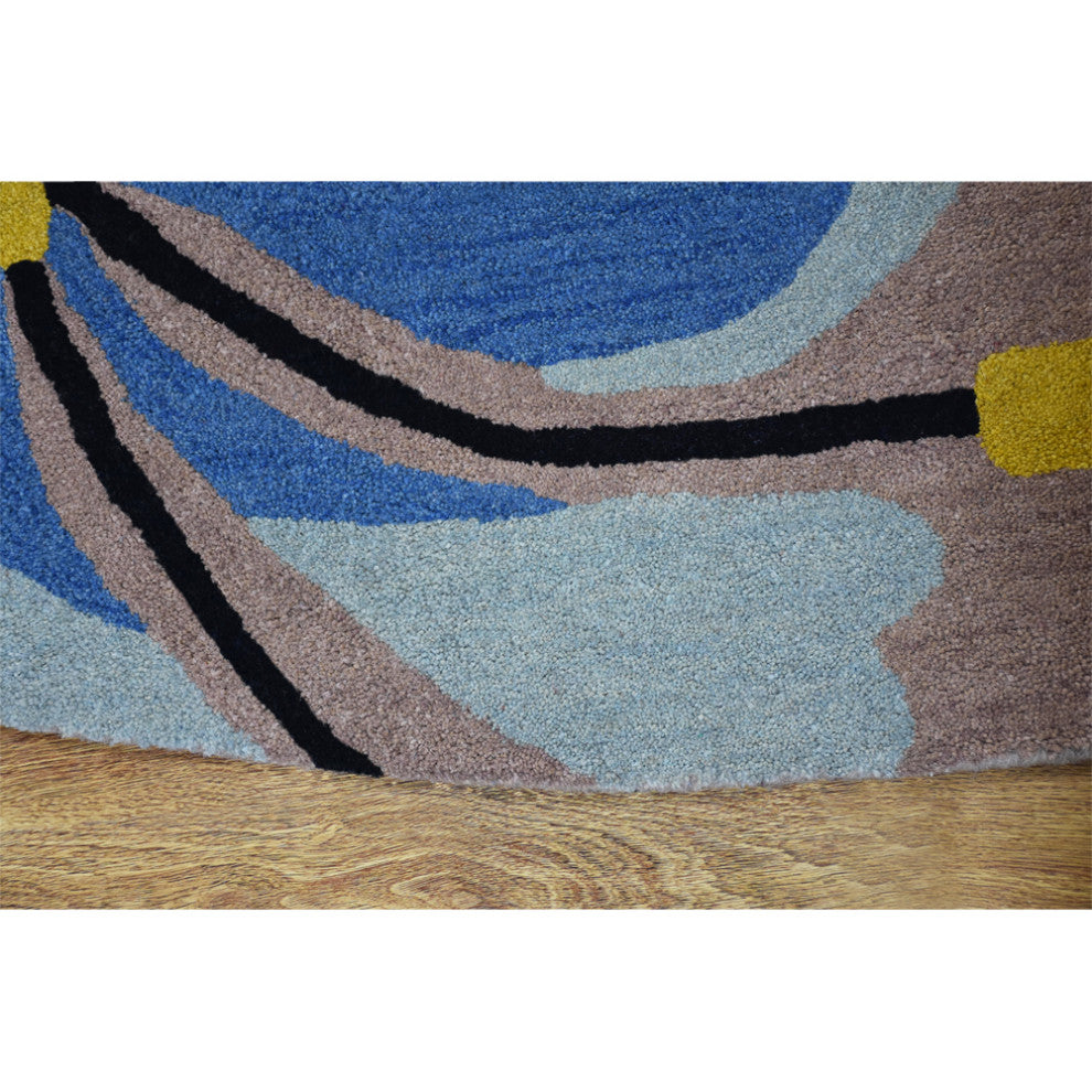 HAND TUFTED WOOL ECO-FRIENDLY AREA RUGS ECO-FRIENDLY AREA RUGS -  Camel, Floral