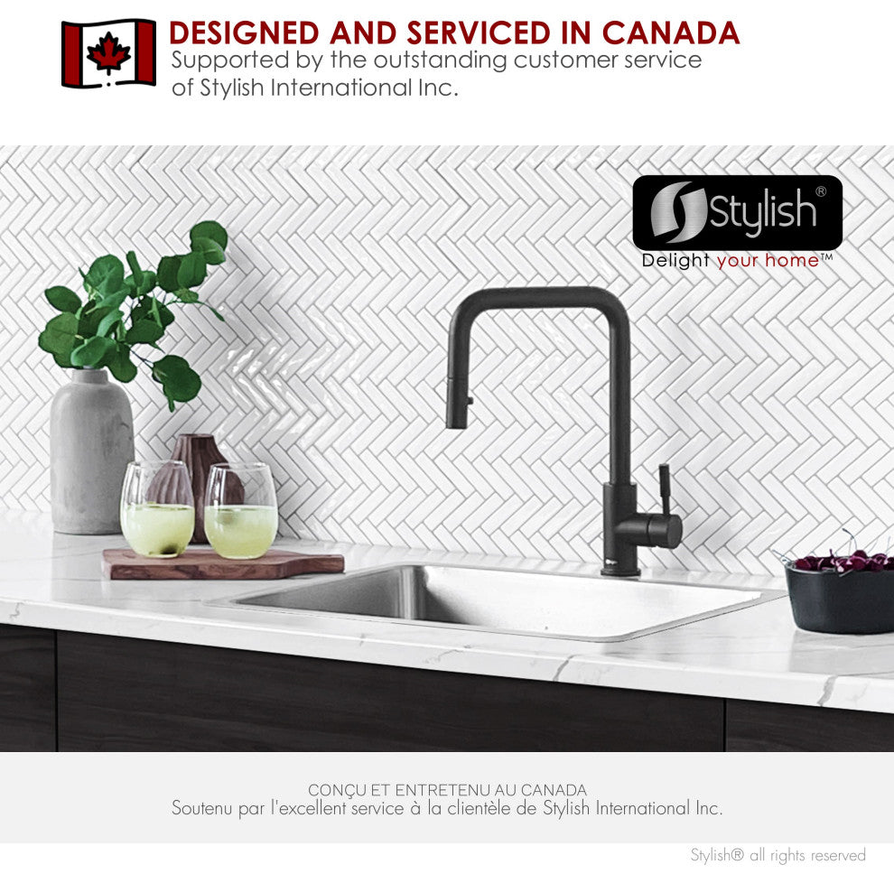 STYLISH 21 inch Single Bowl Undermount and Drop-in Stainless Steel Kitchen Sink