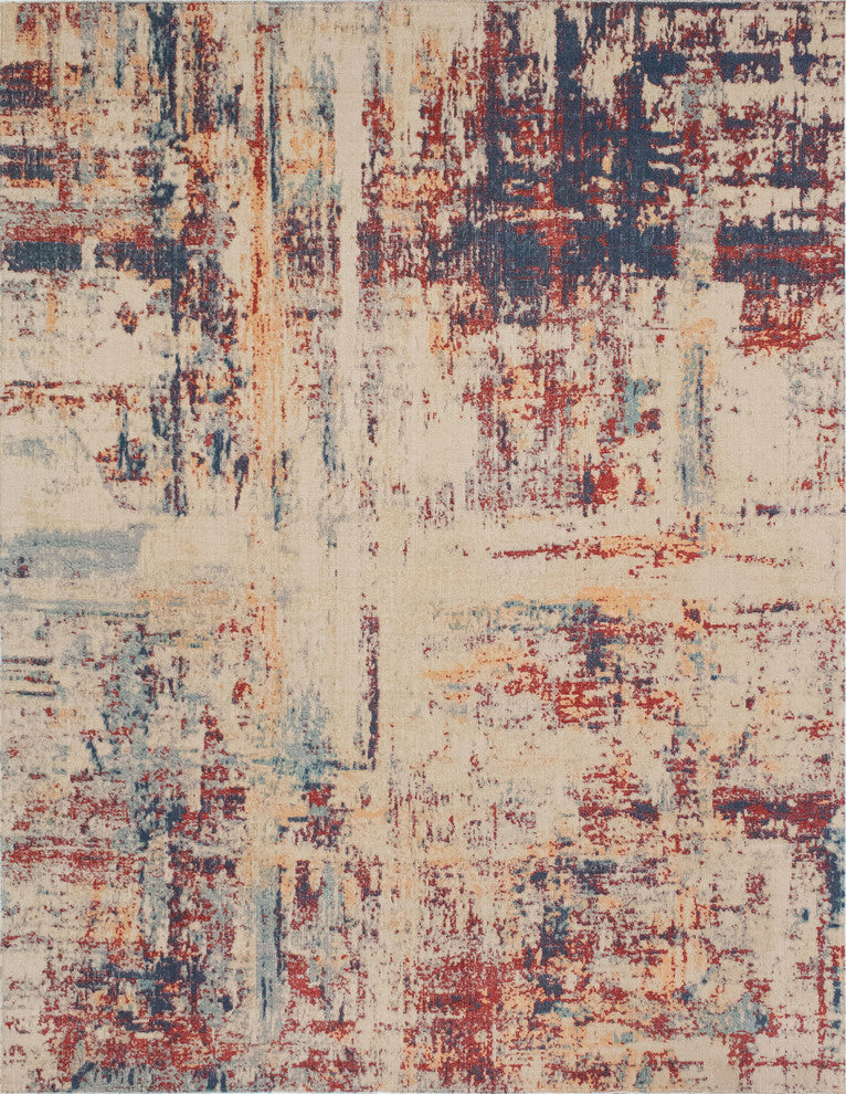 Noori Rug Low-Pile Wilbert Beige/Blue Rug