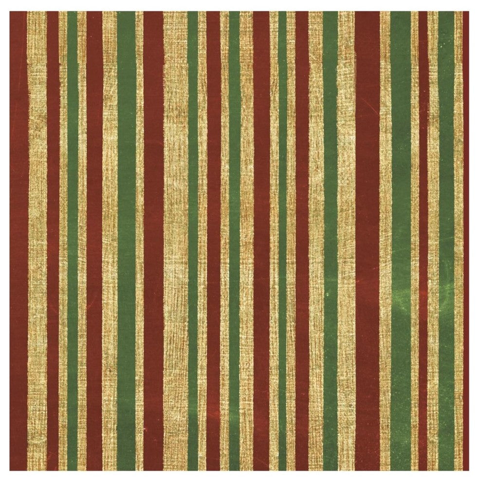 "Santas List Pattern I" Digital Paper Print by Janelle Penner, 42"x42"