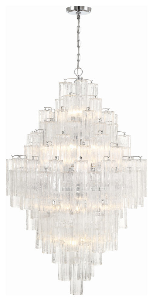 Crystorama Lighting Group ADD-319-CL Addis 20 Light 31"W Crystal - Polished