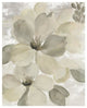 "White on White Floral II Crop Neutral" Paper Print by Silvia Vassileva, 18"x22"