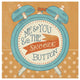 "The Snooze Button Orange" Digital Paper Print by Mary Urban, 26"x26"
